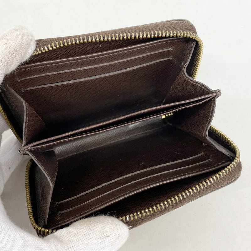 【6kb1850】ルイヴィトン コインケース ダミエ ジッピーコインパース N63070 エベヌ【中古】メンズ レディース ユニセックス