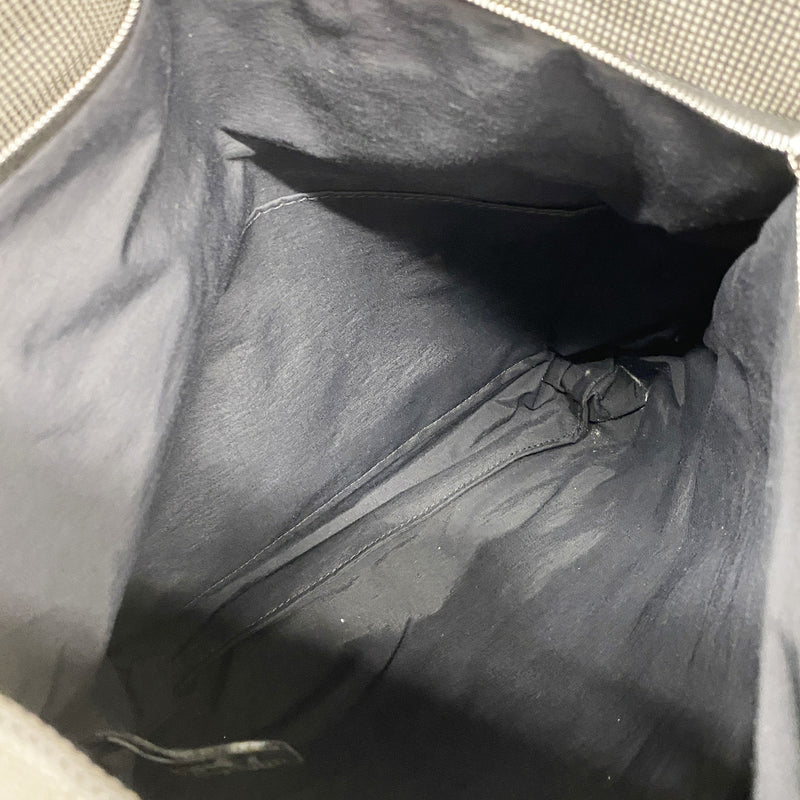 【6kb1852】エルメス トートバッグ エールラインカバス ナイロン グレー シルバー金具【中古】メンズ レディース ユニセックス
