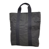 【6kb1852】エルメス トートバッグ エールラインカバス ナイロン グレー シルバー金具【中古】メンズ レディース ユニセックス