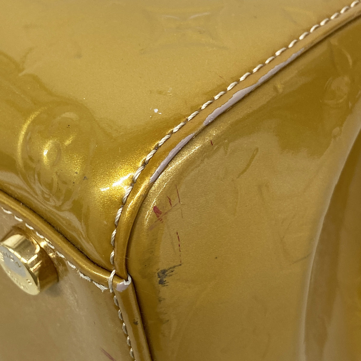 【6kb1855】ルイヴィトン ハンドバッグ ヴェルニ ブレアGM M91754 ベージュプードル 2wayバッグ【中古】レディース