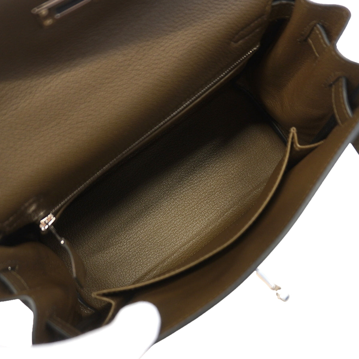 【6kb1872-e-g】エルメス ハンドバッグ ケリー25 トゴ ヴェールロデン シルバー金具 G刻印 2wayバッグ【中古】レディース