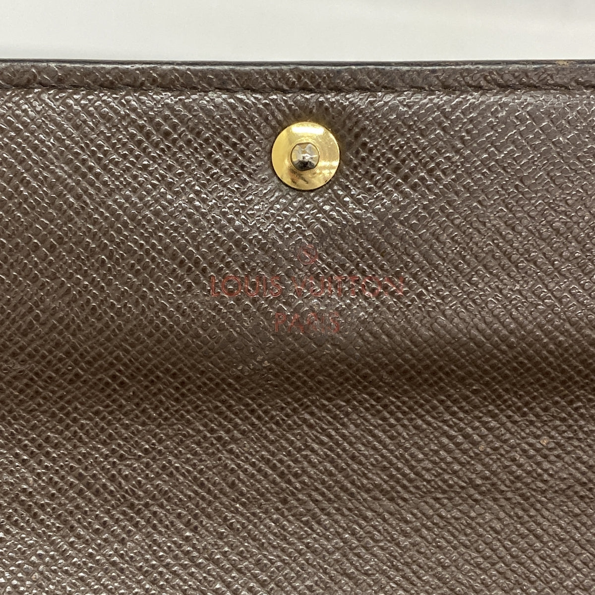 【6kb1889-h】ルイヴィトン 長財布 ダミエ ポルトフォイユサラ N61734 エベヌ【中古】レディース