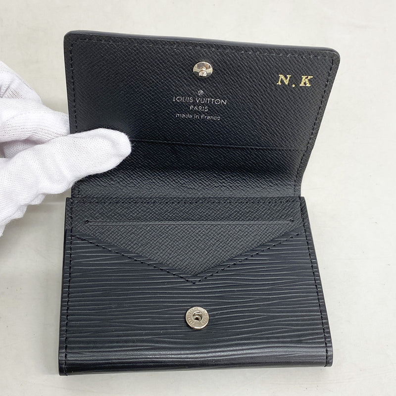 【6kb1891-h】ルイヴィトン 名刺入れ エピ アンヴェロップカルトドゥヴィジットNM M62292 ノワール【中古】メンズ レディース ユニセックス