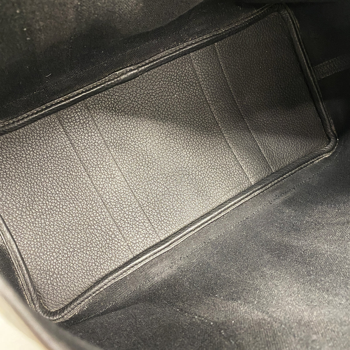 【6kb1904】エルメス トートバッグ ガーデンパーティPM トワルシェブロン ブラック シルバー金具 C刻印【中古】レディース
