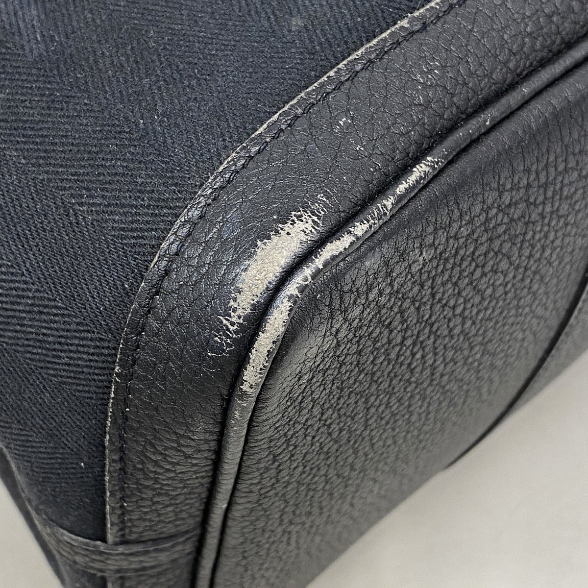 【6kb1904】エルメス トートバッグ ガーデンパーティPM トワルシェブロン ブラック シルバー金具 C刻印【中古】レディース