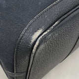 【6kb1904】エルメス トートバッグ ガーデンパーティPM トワルシェブロン ブラック シルバー金具 C刻印【中古】レディース
