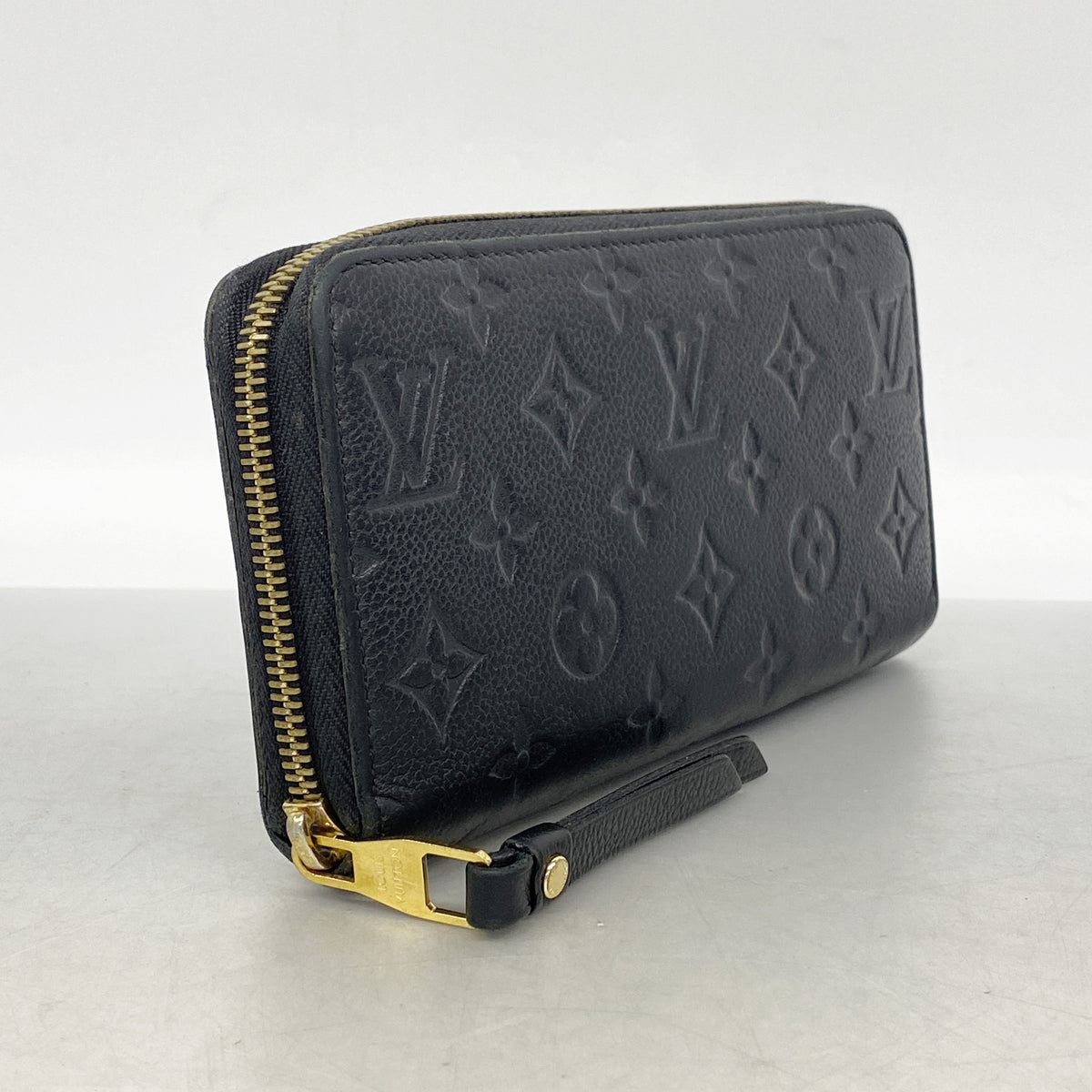 【6kb1908】ルイヴィトン 長財布 モノグラム・アンプラント ジッピーウォレット M61864 ノワール【中古】レディース