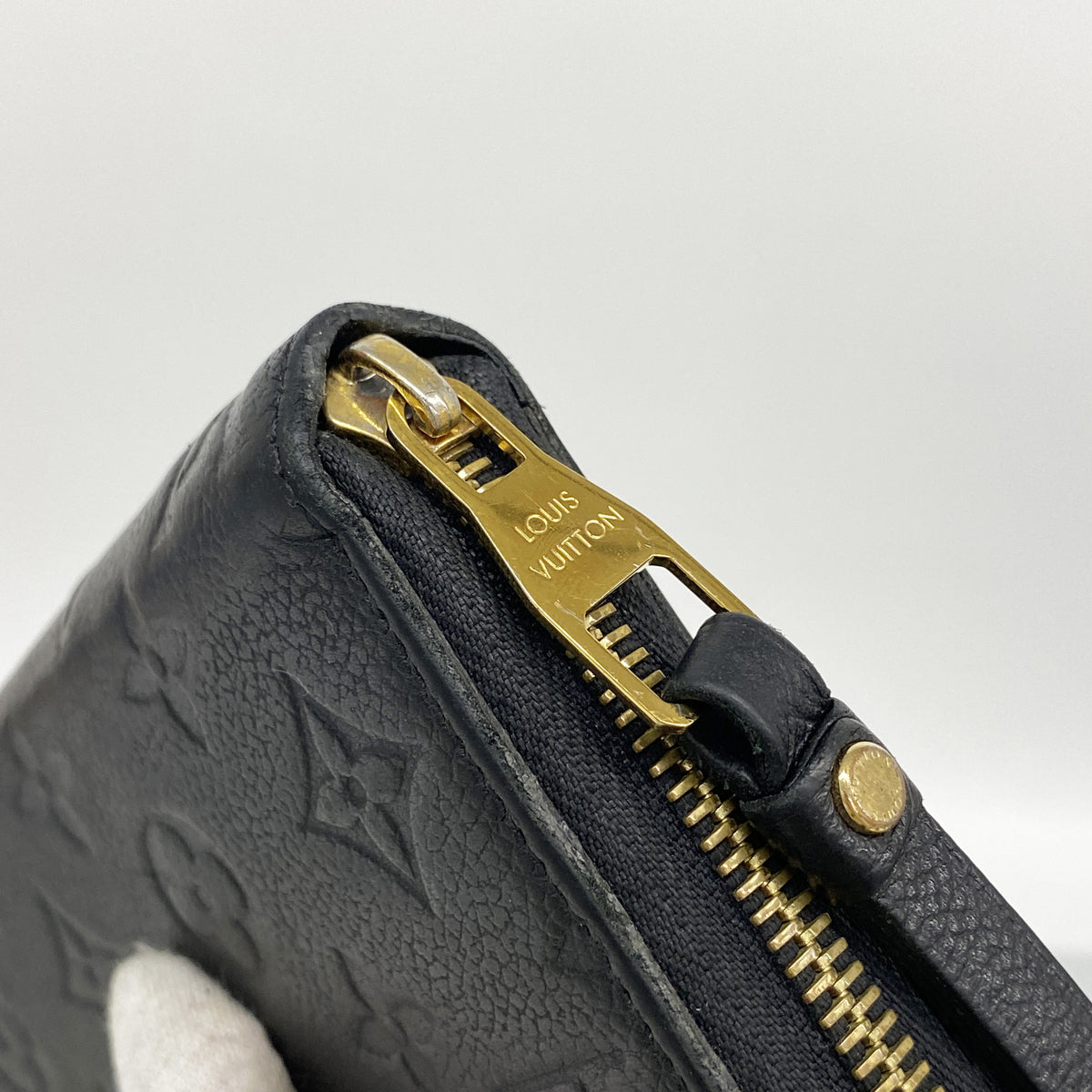 【6kb1908】ルイヴィトン 長財布 モノグラム・アンプラント ジッピーウォレット M61864 ノワール【中古】レディース