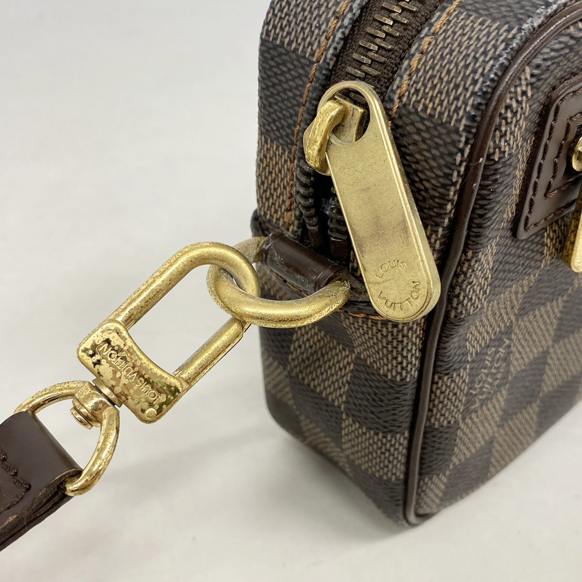 【6kb1910】ルイヴィトン クラッチバッグ ダミエ ポシェットビエマカオ N61739 エベヌ【中古】メンズ レディース ユニセックス