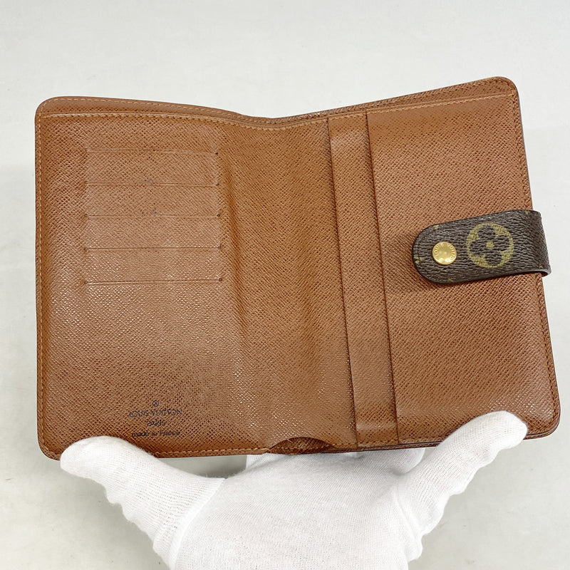 【6kb1929】ルイヴィトン 財布 モノグラム ポルトパピエジップ M61207 ブラウン【中古】レディース