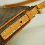 【6kb1943】セリーヌ ハンドバッグ マカダム PVC ブラウン ゴールド金具【中古】レディース