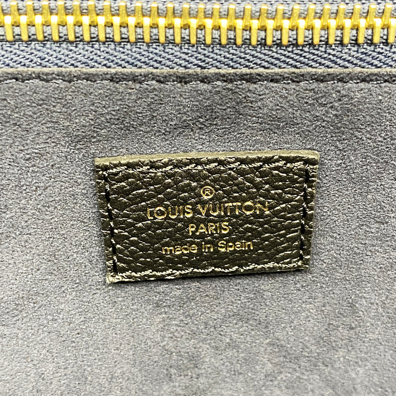 【6kb1951-h】ルイヴィトン トートバッグ モノグラム・アンプラント ネヴァーフルMM M45685 ノワール【中古】レディース