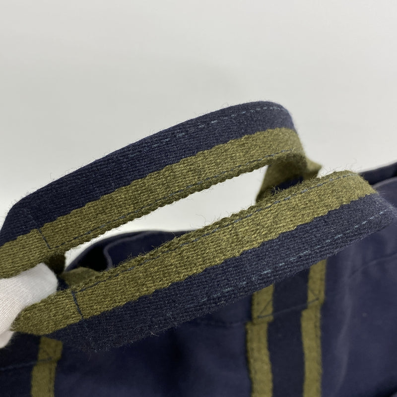 【6kc2584】エルメス トートバッグ フールトゥMM キャンバス ネイビー シルバー金具【中古】メンズ レディース ユニセックス