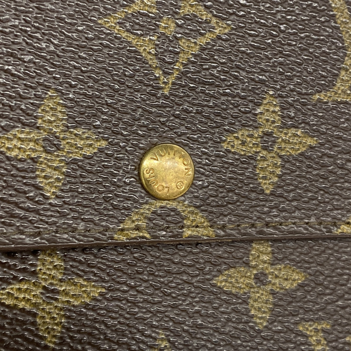【6kc2589】ルイヴィトン 長財布 モノグラム ポシェットポルトモネクレディ M61723 ブラウン【中古】レディース