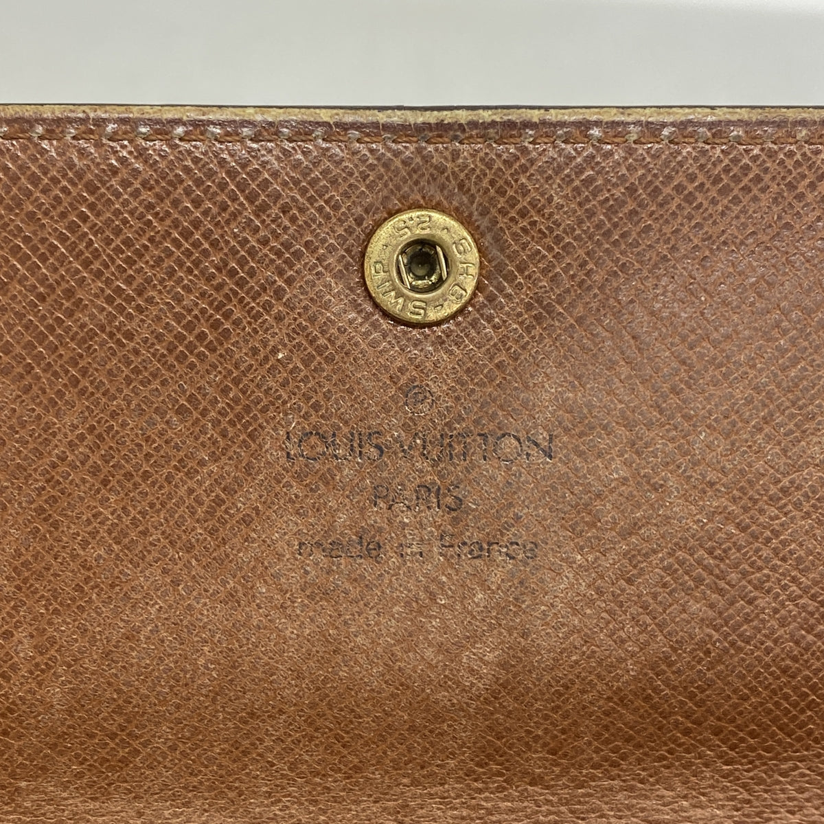 【6kc2589】ルイヴィトン 長財布 モノグラム ポシェットポルトモネクレディ M61723 ブラウン【中古】レディース