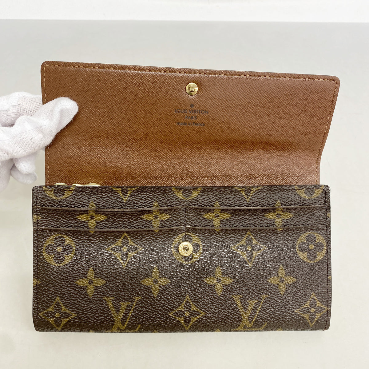 【6kc1967】ルイヴィトン 長財布 モノグラム ポルトフォイユサラ M61734 ブラウン【中古】レディース