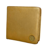 【6kc1969】シャネル 財布 ココボタン レザー ベージュ シルバー金具【中古】レディース