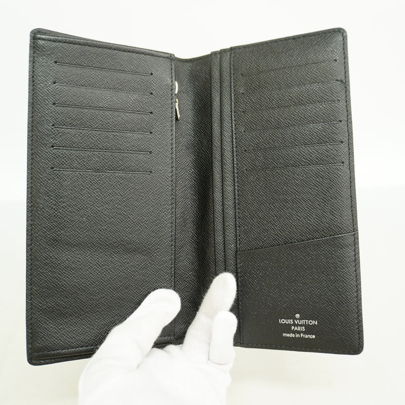 【6kc1987】ルイヴィトン 長財布 ダミエ・グラフィット ポルトフォイユブラザ N62665 ブラック グレー【中古】メンズ