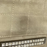 【6kc1990】シャネル ハンドバッグ チョコバー スウェード グレー シルバー金具【中古】レディース