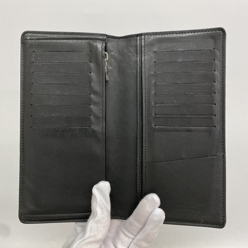 【6kc1995】ルイヴィトン 長財布 ダミエ・アンフィニ ポルトフォイユブラザ N63010 オニキス【中古】メンズ