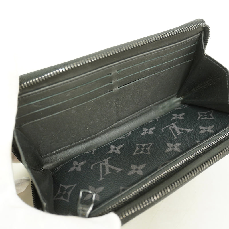【6kc2000】ルイヴィトン 長財布 モノグラム・エクリプス トランクジッピーウォレット M80558 ブラック【中古】メンズ
