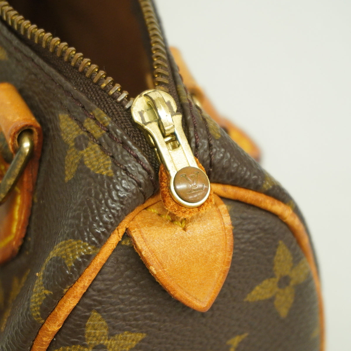 【6kc2001】ルイヴィトン ハンドバッグ モノグラム ミニスピーディ M41534 ブラウン【中古】レディース