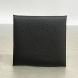 【6kc2010】エルメス コインケース バスティア ヴォーエプソン ブラック シルバー金具 Y刻印【中古】メンズ レディース ユニセックス