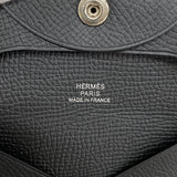 【6kc2010】エルメス コインケース バスティア ヴォーエプソン ブラック シルバー金具 Y刻印【中古】メンズ レディース ユニセックス