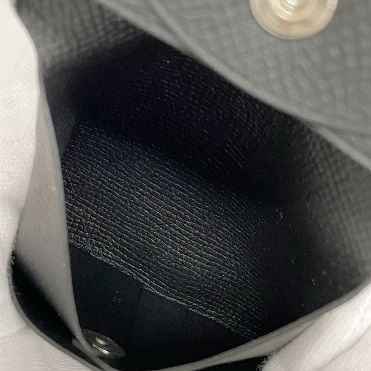 【6kc2010】エルメス コインケース バスティア ヴォーエプソン ブラック シルバー金具 Y刻印【中古】メンズ レディース ユニセックス
