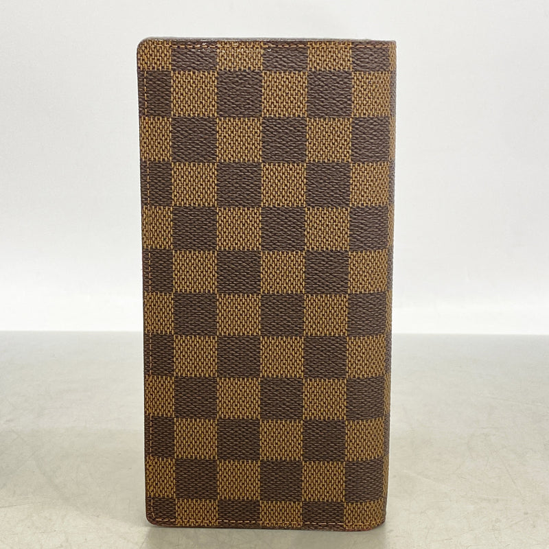 【6kc2016】ルイヴィトン 長財布 ダミエ ポルトフォイユブラザ N60017 エベヌ【中古】メンズ