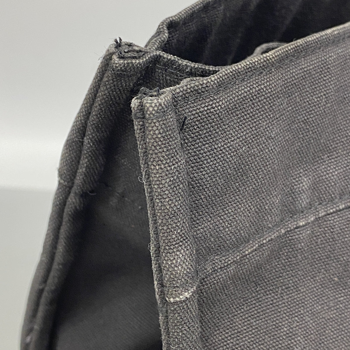 【6kc2024】エルメス トートバッグ フールトゥGM キャンバス ブラック シルバー金具【中古】メンズ レディース ユニセックス