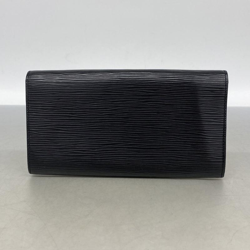 【6kc2036】ルイヴィトン 長財布 エピ ポシェットポルトモネクレディ M63572 ノワール【中古】レディース