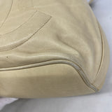 【6kc2042】シャネル ショルダーバッグ チェーンショルダー レザー ベージュ ゴールド金具【中古】レディース