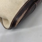 【6kc2044】エルメス トートバッグ ガーデンパーティPM トワルアッシュ ブラウン シルバー金具 □I刻印【中古】レディース