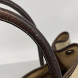 【6kc2044】エルメス トートバッグ ガーデンパーティPM トワルアッシュ ブラウン シルバー金具 □I刻印【中古】レディース