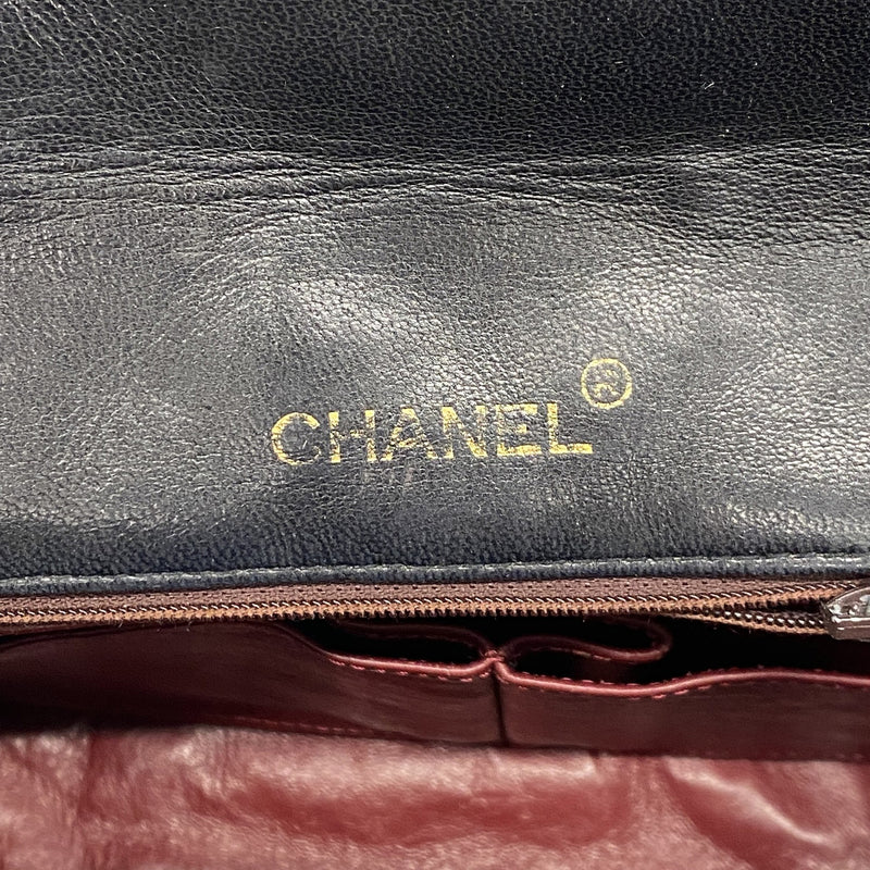 【6kc2045】シャネル ショルダーバッグ マトラッセ チェーンショルダー ラムスキン ブラック ゴールド金具【中古】レディース