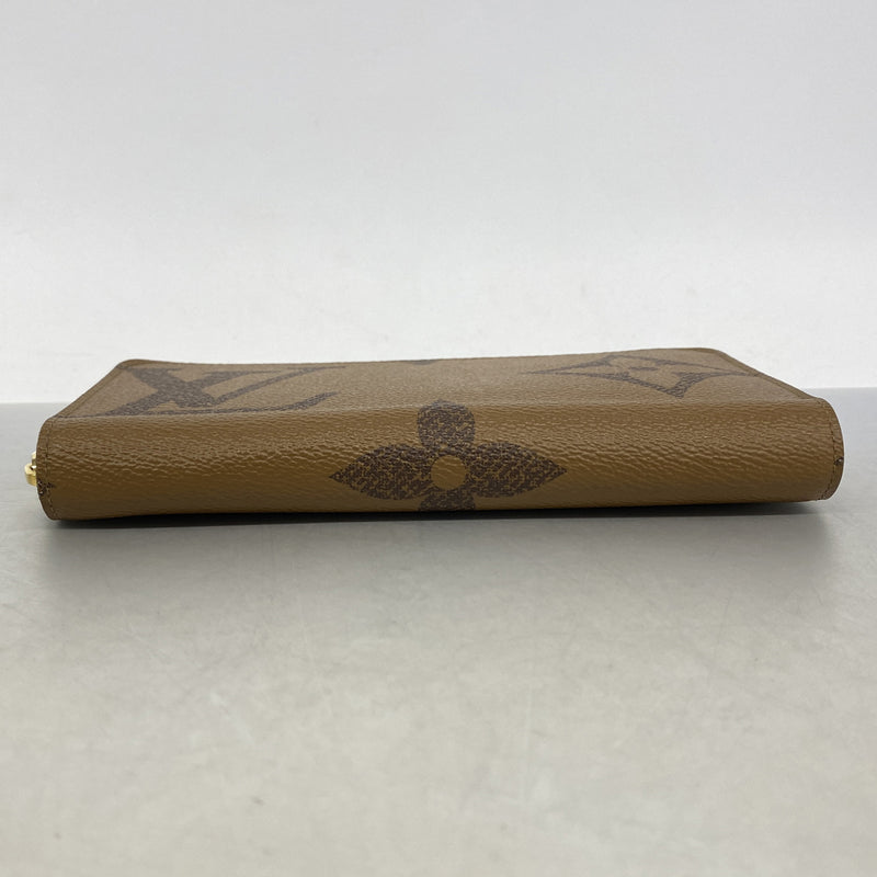 【6kc2050】ルイヴィトン 長財布 モノグラム・ジャイアント リバース ジッピーウォレット M69353 ブラウン【中古】メンズ レディース ユニセックス