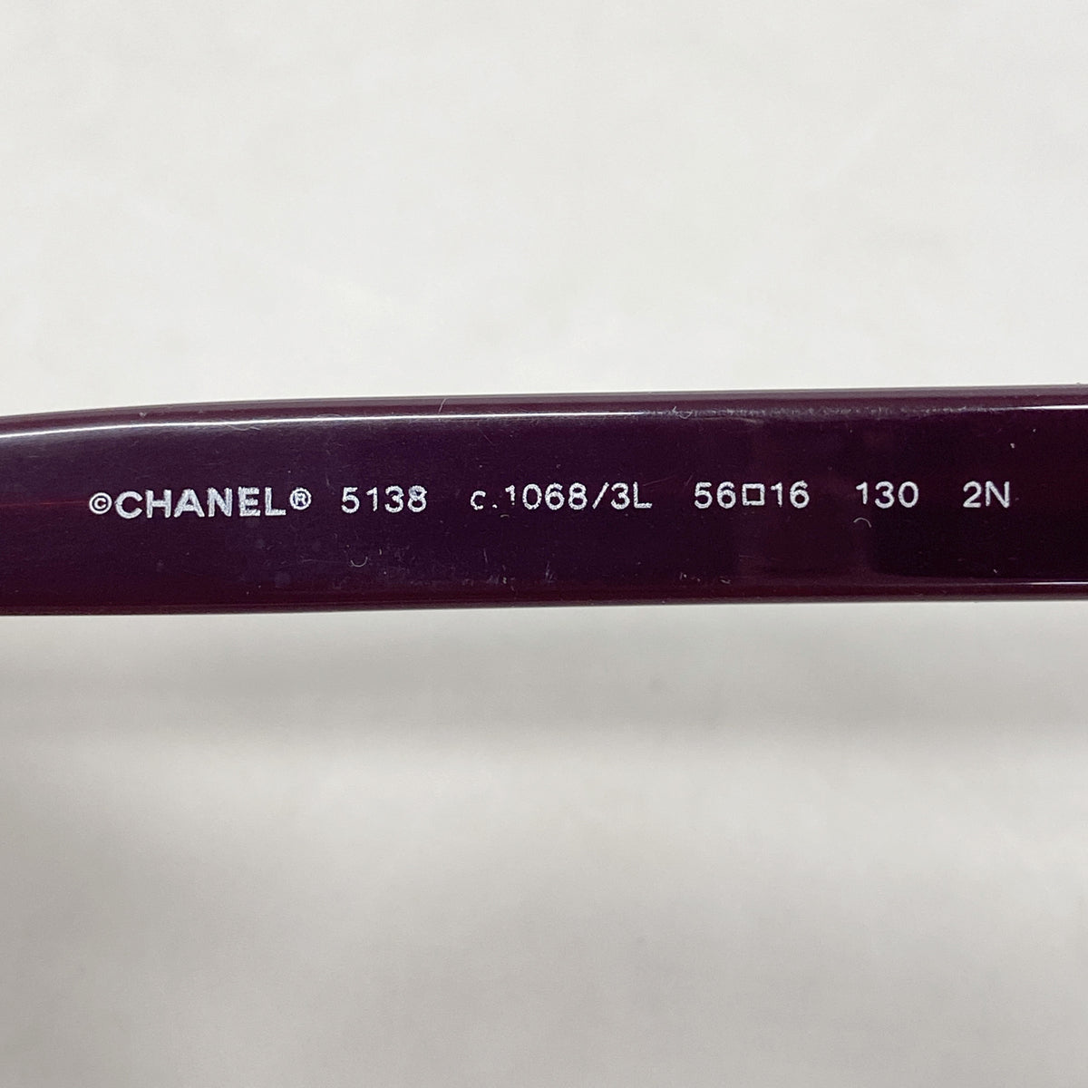 【6kc2065】シャネル サングラス 5138 プラスチック パープル シルバー金具【中古】レディース