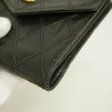 【6kc2067】シャネル 財布 ビコローレ ラムスキン ブラック ゴールド金具【中古】レディース