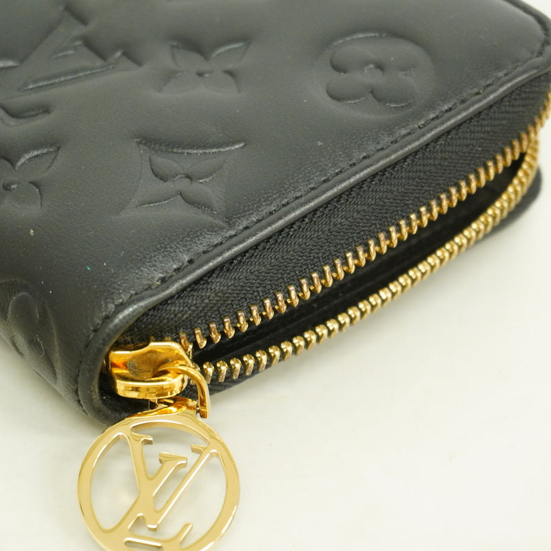 【6kc2068】ルイヴィトン 長財布 モノグラム･クッサン ジッピーウォレット M81510 ノワール【中古】メンズ レディース ユニセックス