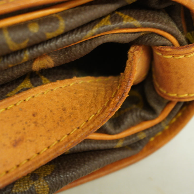 【6kc2072】ルイヴィトン ショルダーバッグ モノグラム ソミュール35 M42254 ブラウン【中古】レディース