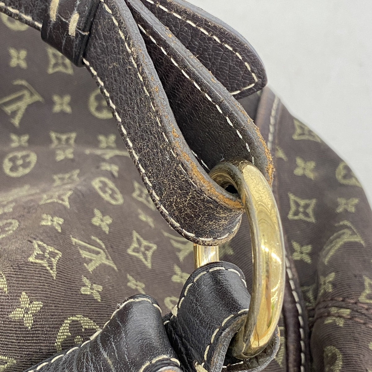 【6kc2077】ルイヴィトン ショルダーバッグ モノグラム・ミニラン マノンMM M95619 エベヌ【中古】レディース