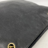【6kc2086】シャネル ショルダーバッグ チェーンショルダー キャビアスキン ブラック ゴールド金具【中古】レディース