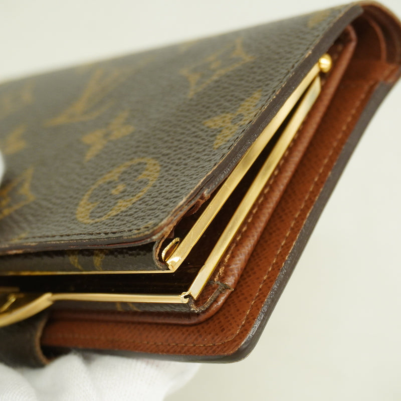 【6kc2105】ルイヴィトン 財布 モノグラム ポルトフォイユヴィエノワ M61674 ブラウン【中古】レディース