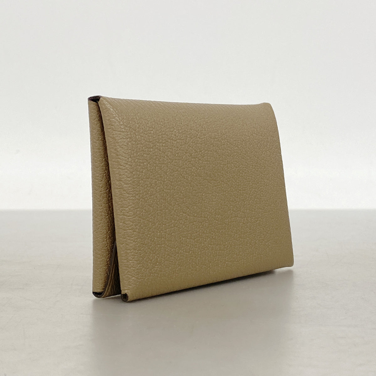 【6kc2106】エルメス コインケース カルヴィデュオ シェブルミゾル エトゥープ シルバー金具 U刻印【中古】メンズ レディース ユニセックス
