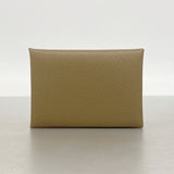 【6kc2106】エルメス コインケース カルヴィデュオ シェブルミゾル エトゥープ シルバー金具 U刻印【中古】メンズ レディース ユニセックス