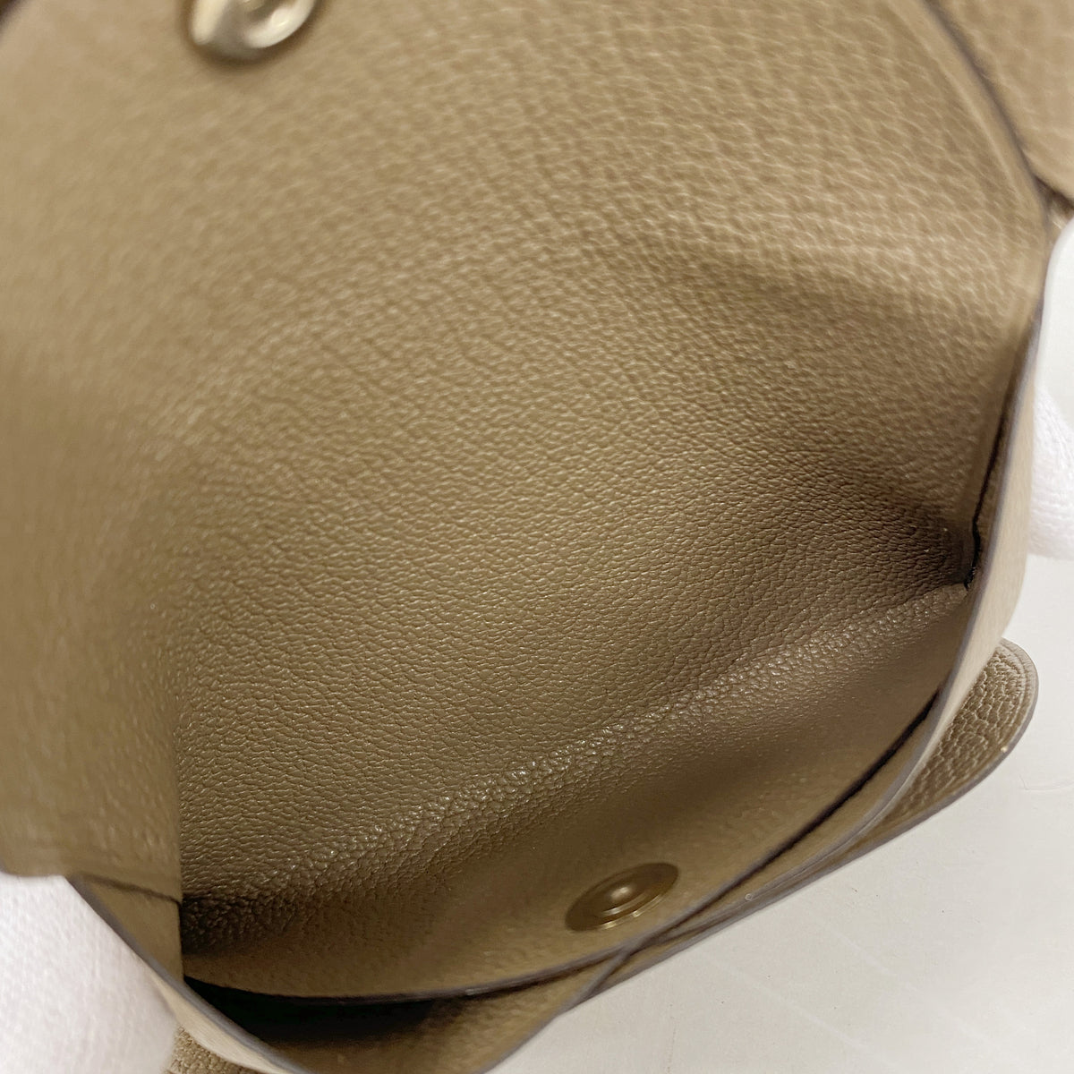 【6kc2106】エルメス コインケース カルヴィデュオ シェブルミゾル エトゥープ シルバー金具 U刻印【中古】メンズ レディース ユニセックス