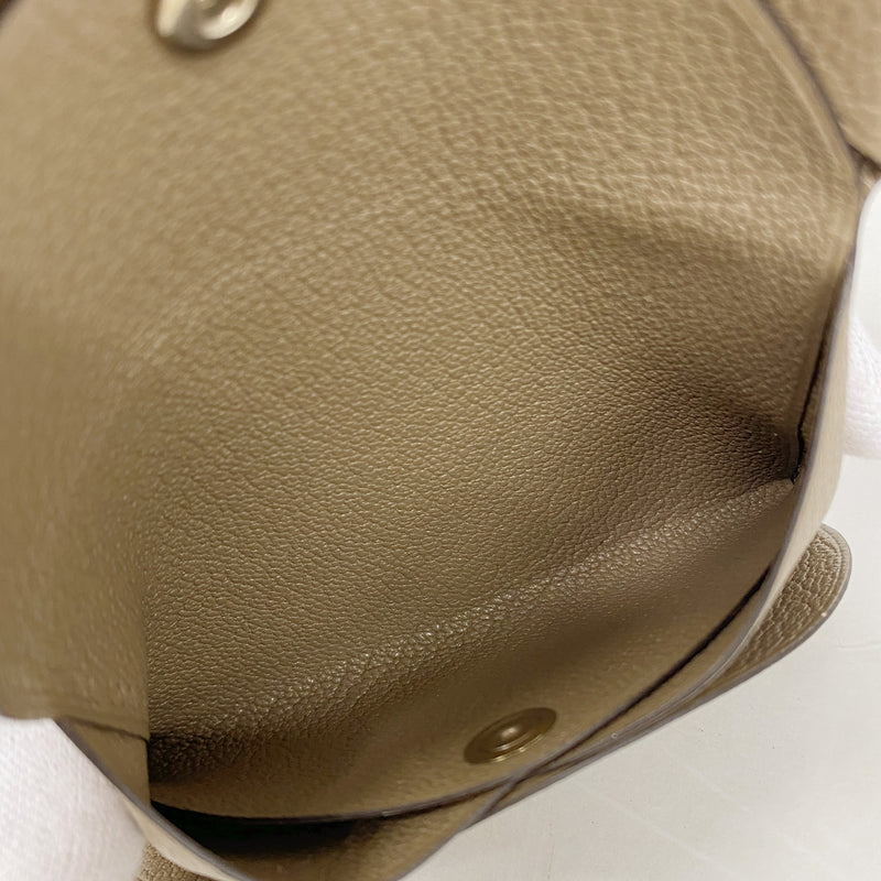 【6kc2106】エルメス コインケース カルヴィデュオ シェブルミゾル エトゥープ シルバー金具 U刻印【中古】メンズ レディース ユニセックス