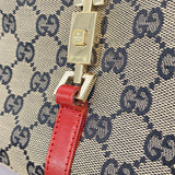 【6kc2112】グッチ ハンドバッグ GGキャンバス/ジャッキー 002 1068 キャンバス ベージュ レッド シャンパンゴールド金具【中古】レディース