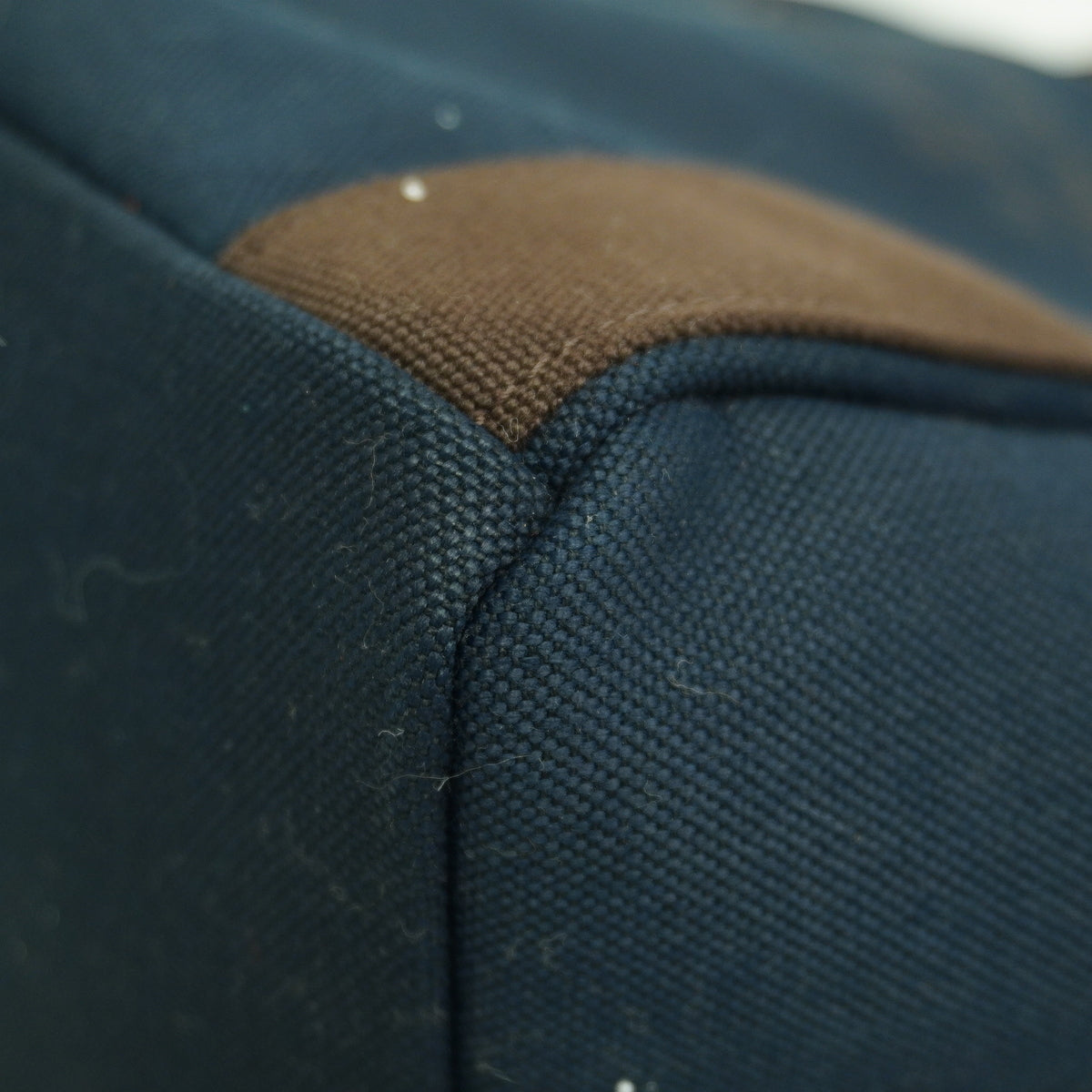 【6kc2139】エルメス リュック・デイパック サックドパンサージュ キャンバス ネイビー シルバー金具【中古】メンズ レディース ユニセックス